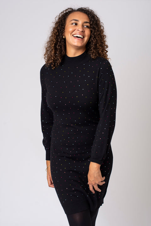 Sparkle Stud Knitted Dress