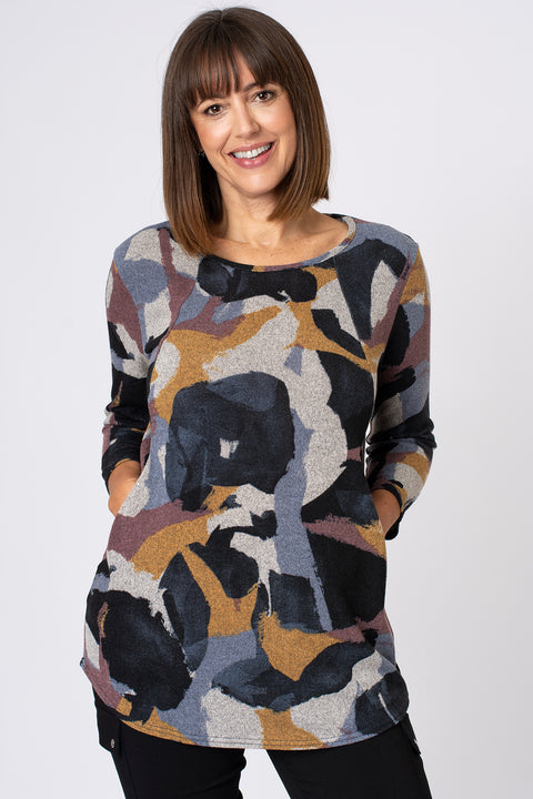 Stampy Shape Print Pocket Tunic