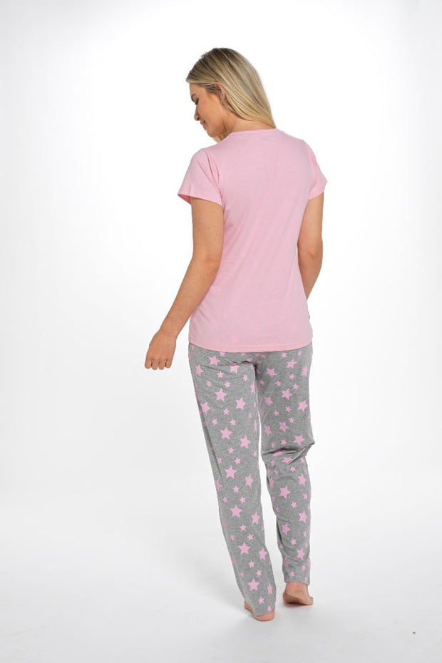 Star Print Long PJ Set