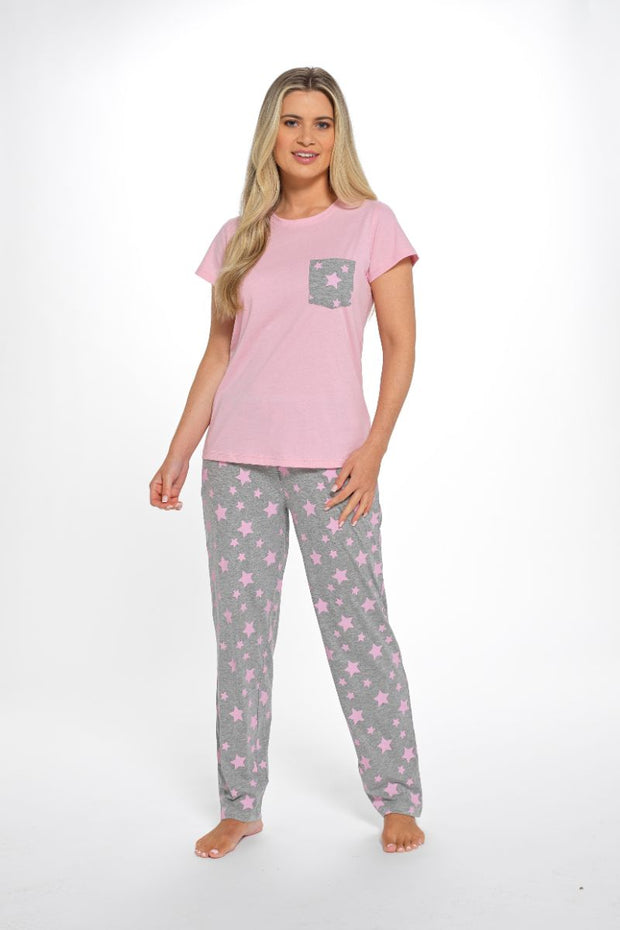 Star Print Long PJ Set