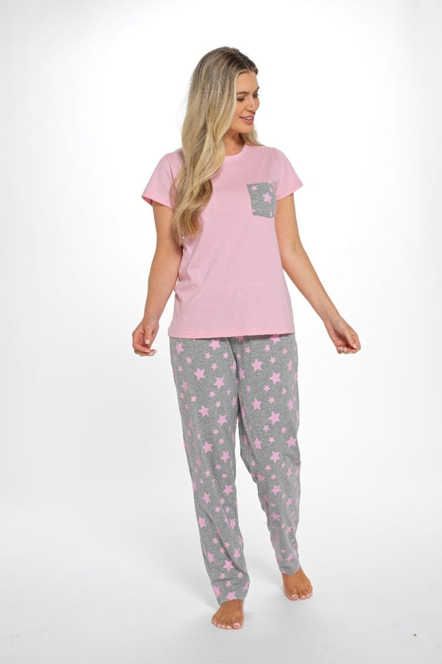 Star Print Long PJ Set