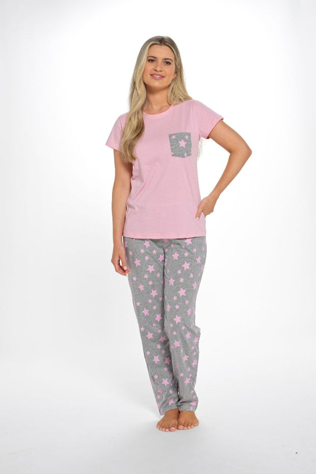 Star Print Long PJ Set