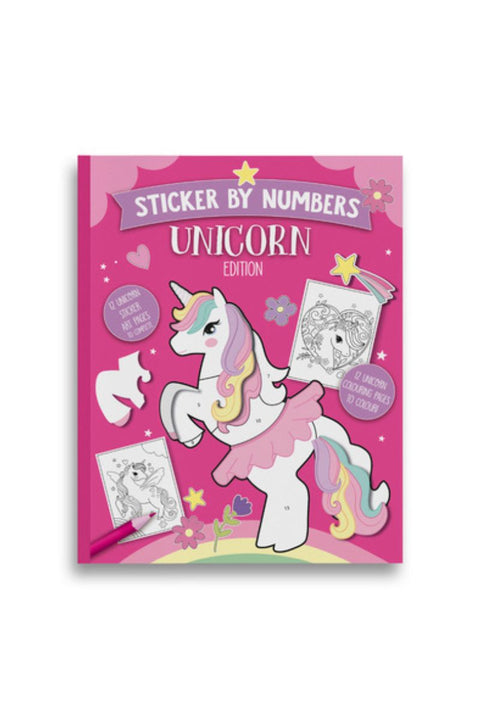 Unicorn Sticker by Number Book