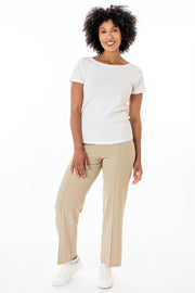 25in Straight Leg Comfort Trousers - Stone