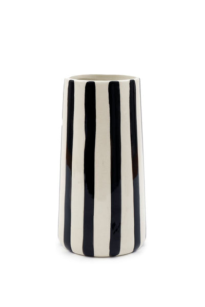 Straight Mono Stripe Vase