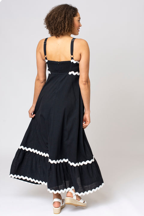 Strappy Ric Rac Tiered Dress