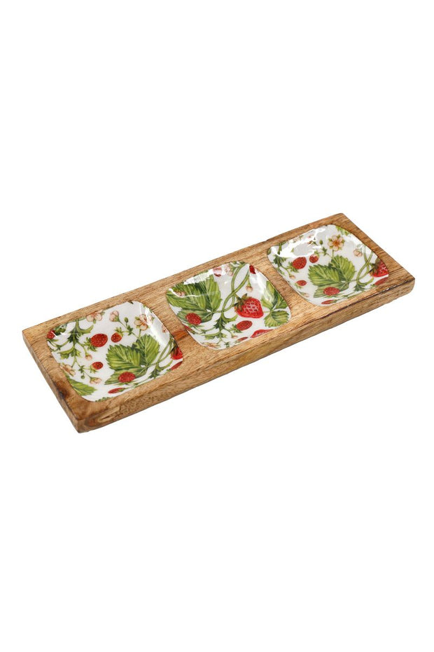Strawberry Enamel Tray