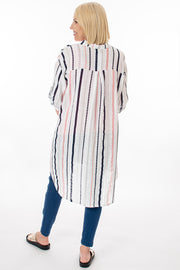 Stripe longline shirt