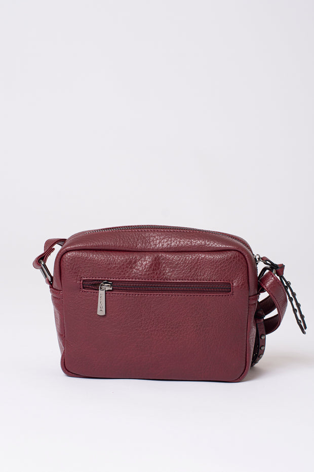 Stud Zip Across Body Bag