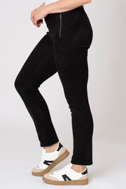 Suedette Zip Detail Trouser