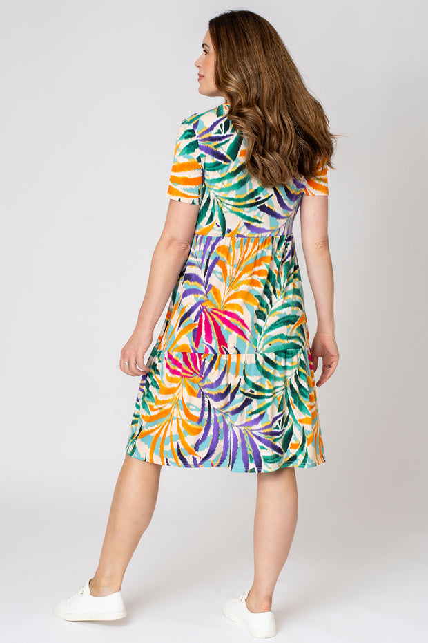 Sundowner Pixel Tiered Dress