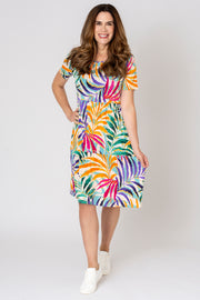 Sundowner Pixel Tiered Dress