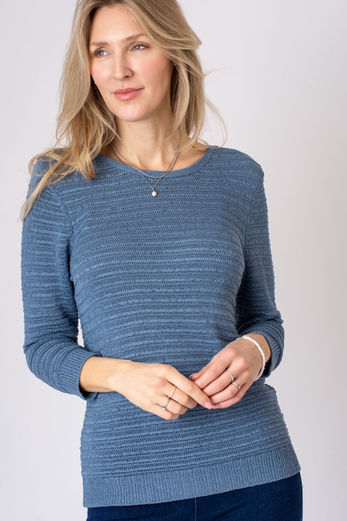 Tape Yarn Button Shoulder Jumper – The Stock Shop