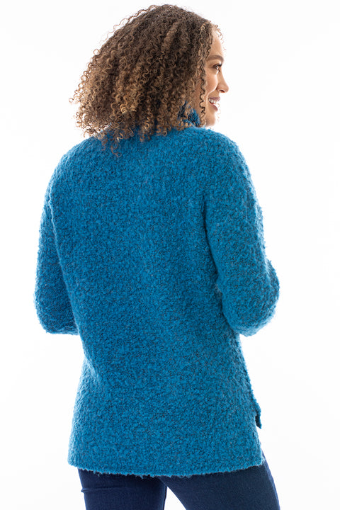 Textured knit pocket jumper