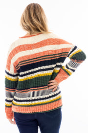 Texture knit autumn jumper
