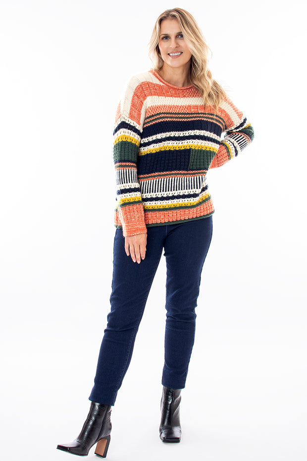 Texture knit autumn jumper