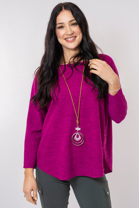 Textured necklace top