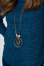 Textured necklace top