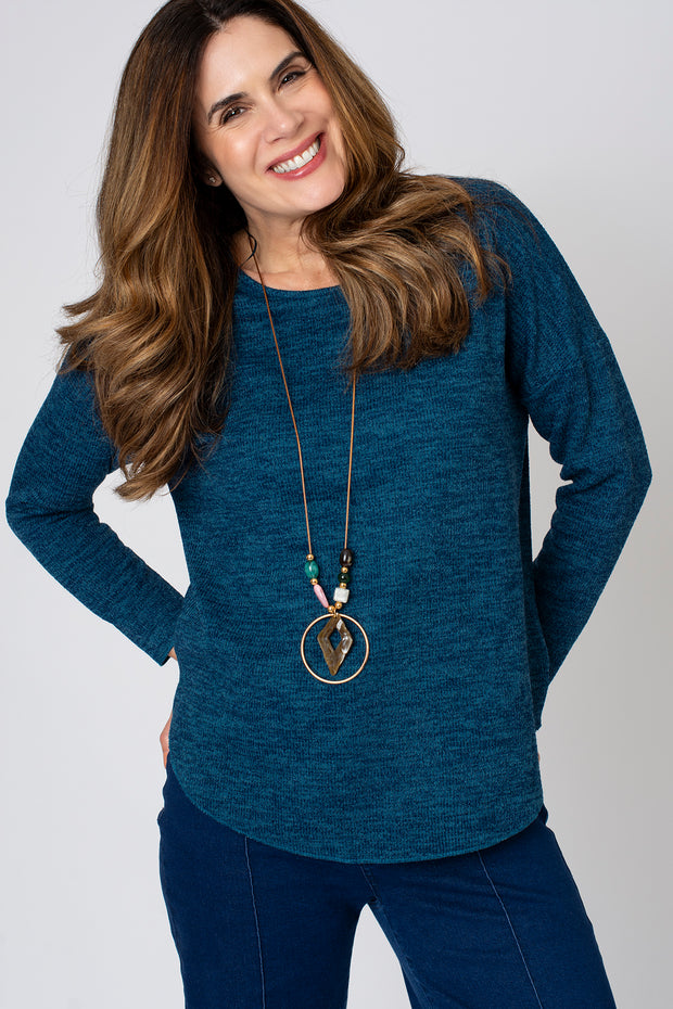 Textured necklace top