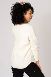 Textured Stripe Necklace Top