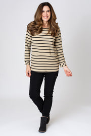 Textured Stripe Pocket Tunic