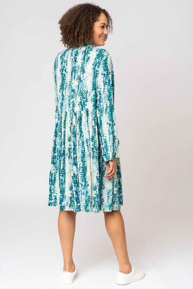 Tie Dye Snake Pocket Longline Shirt