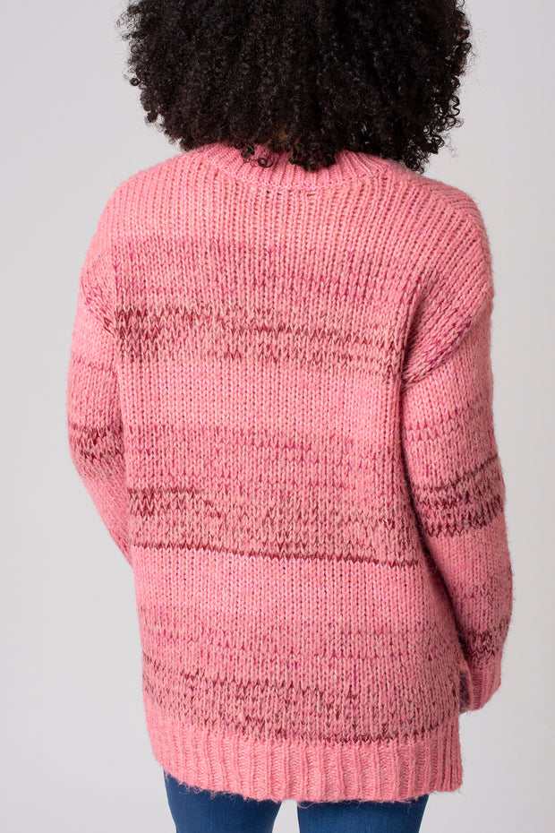 Tonal Colourblock Stripe Jumper