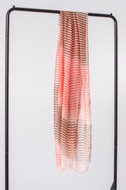 Wave line ombre scarf