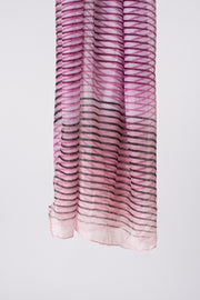 Wave line ombre scarf