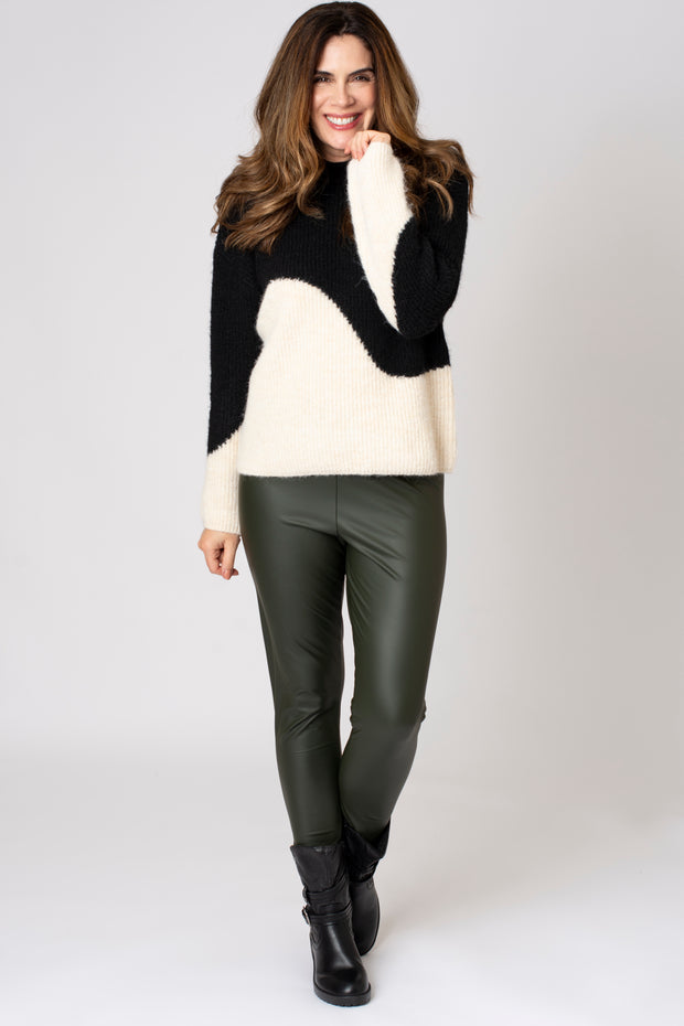 Wavy Fluffy Yarn Jumper