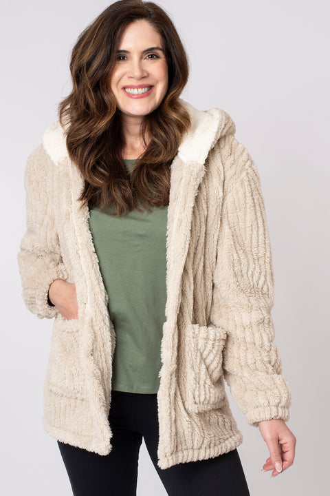 Wavy-Hooded-Sherpa-beige-womens-stock-shop-fleece-front