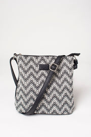 Woven Chevron Across Body Bag