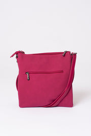 Zip Front Messenger Across Body Bag