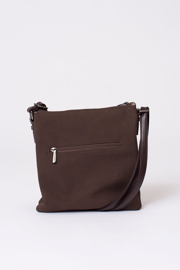 Zip Front Messenger Across Body Bag