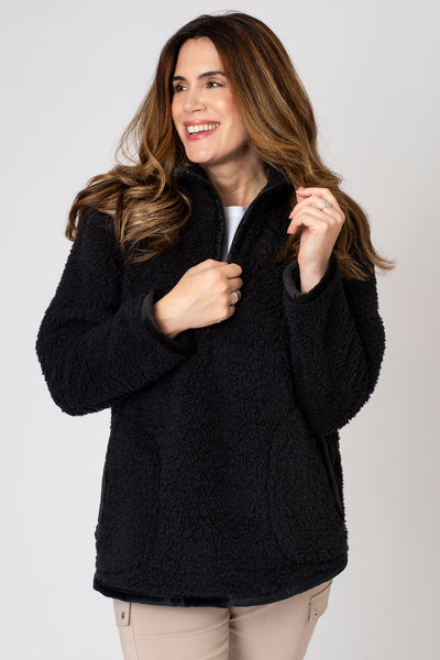 Zip Neck Sherpa Fleece