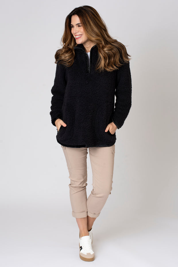 Zip Neck Sherpa Fleece
