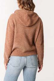 Zip Through Knitted Hoodie