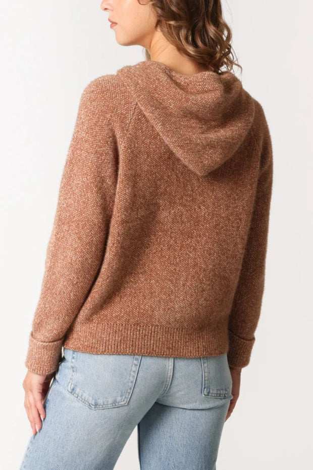 Zip Through Knitted Hoodie