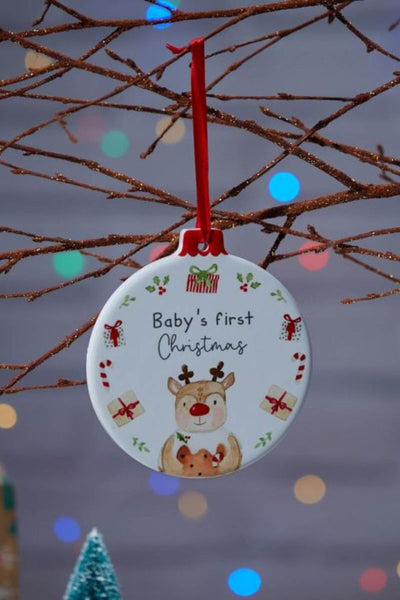 Baby's First Christmas Ceramic Cuties Hanger