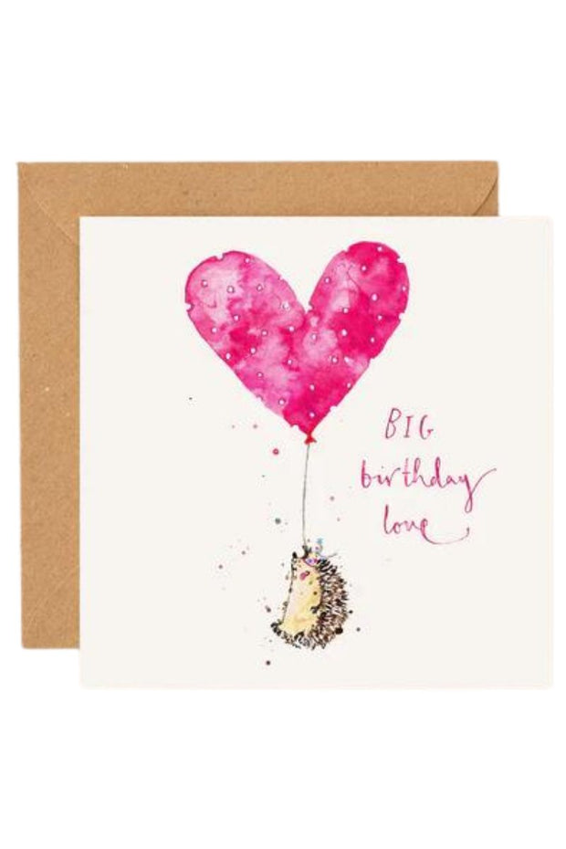 Big Birthday Love Hedgehog