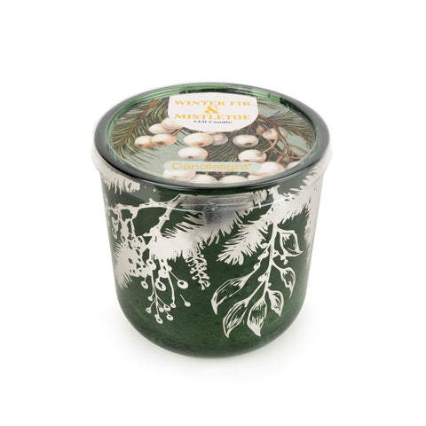 Winter Fir & Mistletoe LED Candle