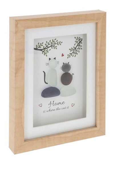 Cats Pebble Plaque