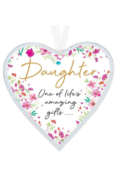 Daughter Embrace Hanging Heart