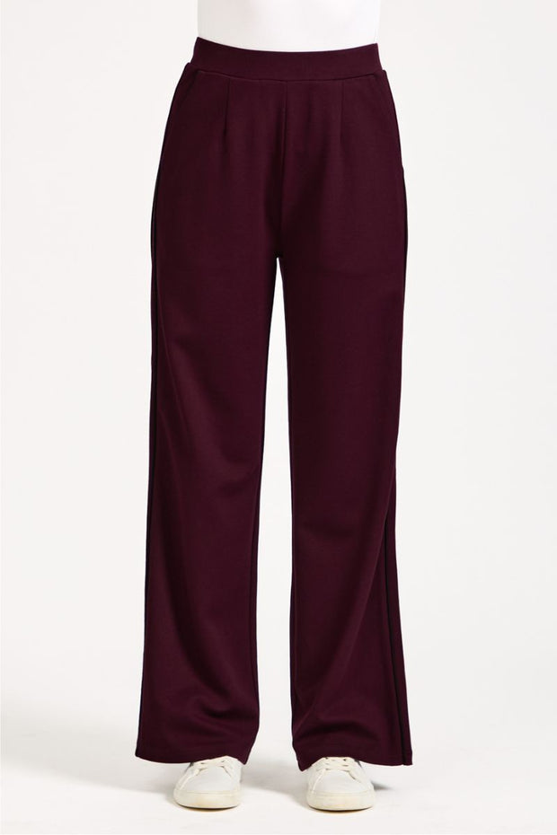 Double Side Stripe Wide Leg Trousers