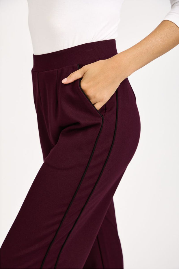 Double Side Stripe Wide Leg Trousers