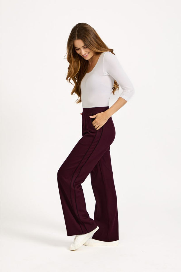 Double Side Stripe Wide Leg Trousers