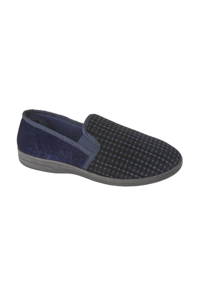 Ernest Mens Check Slipper