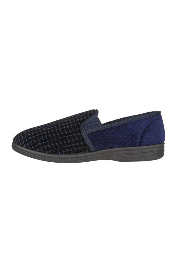 Ernest Mens Check Slipper