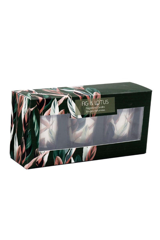Fig & Lotus 3 set Votive Candles