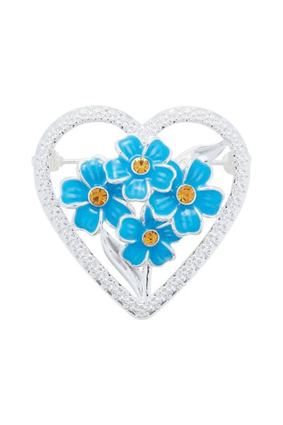 Forget Me Not Posy Brooch
